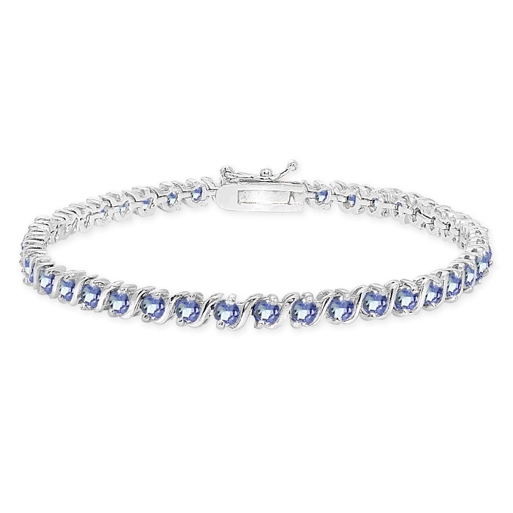 Tanzanite Tennis Bracelet – 925 Sterling Silver-0