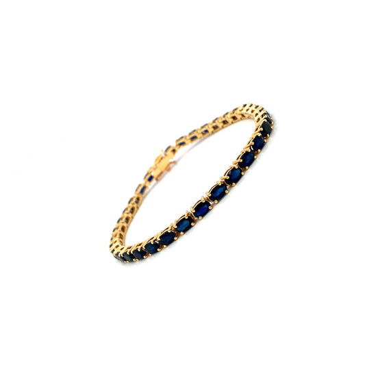 Sapphire Bracelet in 14K Yellow Gold - KGD 41526-1