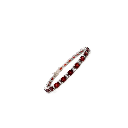 Garnet Bracelet in .925 Sterling Silver - KSD 44046-1