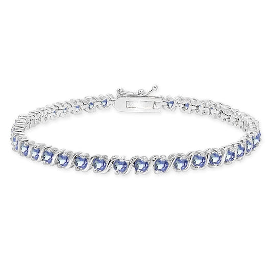 Tanzanite Tennis Bracelet – 925 Sterling Silver-0