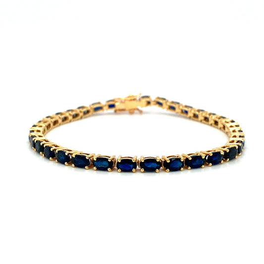 Sapphire Bracelet in 14K Yellow Gold - KGD 41526-0
