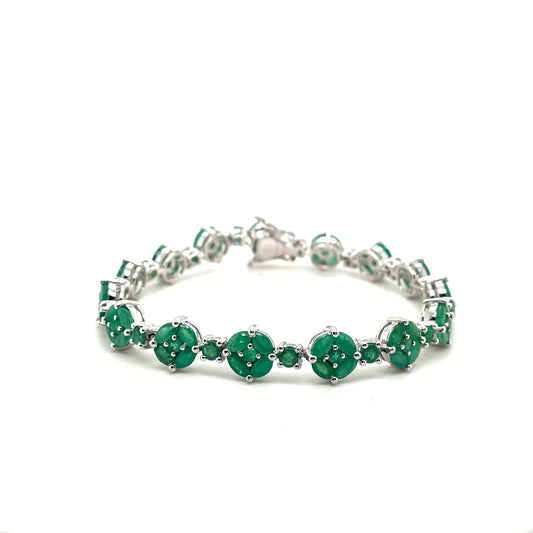 Ruby Bracelet in .925 Sterling Silver - KSD 48975-1